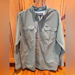 Patagonia Sage Blue Sun Shirt Jacket